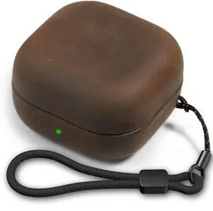 Leather Case for Samsung Galaxy Buds 4 Pro/Galaxy Buds 4 Case 2026 | Handcrafted Genuine Leather Cover, Crazy Horse Leather, Vintage Patina, Wireless Charging, Full Protection, with Lanyard Leather Case for Samsung Galaxy Buds 4 Pro/Galaxy Buds 4 Case 2026 | Handcrafted Genuine Leather Cover, Crazy Horse Leather, Vintage Patina, Wireless Charging, Full Protection, with Lanyard