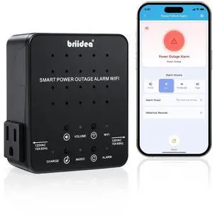 WiFi Power Failure Alarm Freezer Power Outage Alarm with Dual Outlets, Real-Time App Notifications & 100dB Loud Alarm, Supports 2.4G/5GHz WiFi for Sump Pumps, Aquariums, Wine Cellars WiFi Power Failure Alarm Freezer Power Outage Alarm with Dual Outlets, Real-Time App Notifications & 100dB Loud Alarm, Supports 2.4G/5GHz WiFi for Sump Pumps, Aquariums, Wine Cellars