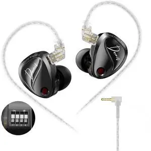 Duonic in-Ear Monitor, Planar Magnetic + Dynamic Dual Driver IEM | Switch for Tuning, N52 Triple Magnets Planar Drive, HiFi Deep Bass Headphones Comfort-fit Noise Isolating IEM for Musician Duonic in-Ear Monitor, Planar Magnetic + Dynamic Dual Driver IEM | Switch for Tuning, N52 Triple Magnets Planar Drive, HiFi Deep Bass Headphones Comfort-fit Noise Isolating IEM for Musician