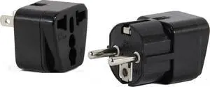 US to Vietnam/South Korea Travel Adapter Plug for USA/Universal to Asia Type E (C/F) & A AC Power Plugs Pack of 2 US to Vietnam/South Korea Travel Adapter Plug for USA/Universal to Asia Type E (C/F) & A AC Power Plugs Pack of 2