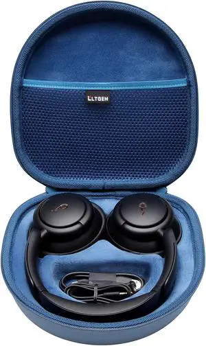 Hard Case for Anker Soundcore Adaptive Noise Cancelling Headphones, Blue | Case for Anker Soundcore Space Q45 / Q35 / One Pro and Soundcore Anker Life Q30 / Q20 / Q20i Hard Case for Anker Soundcore Adaptive Noise Cancelling Headphones, Blue | Case for Anker Soundcore Space Q45 / Q35 / One Pro and Soundcore Anker Life Q30 / Q20 / Q20i