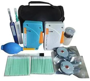 Fiber Optic Connector Cleaning Kit with 1.25mm / 2.5mm Cleaner Pens & Cassette and Replacement Tapes for FC SC ST LC MU Connectors Fiber Optic Connector Cleaning Kit with 1.25mm / 2.5mm Cleaner Pens & Cassette and Replacement Tapes for FC SC ST LC MU Connectors