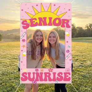 Senior Sunrise Photo Props Senior 2027 Photo Frame 2027,Square | Lightweight Polyester, Printed Bright Color, 39 x 71 Inch, First Day of School, Photo Booth Backdrop, Welcome Party Supplies Senior Sunrise Photo Props Senior 2027 Photo Frame 2027,Square | Lightweight Polyester, Printed Bright Color, 39 x 71 Inch, First Day of School, Photo Booth Backdrop, Welcome Party Supplies