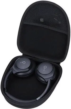 Hard Carry Case Compatible with Anker Soundcore Life Q20 Q30 Q35 Q40 Q45 Q20+ Q20i / Soundcore Space 2 Hybrid Active Noise Cancelling Headphones (Black Case) Hard Carry Case Compatible with Anker Soundcore Life Q20 Q30 Q35 Q40 Q45 Q20+ Q20i / Soundcore Space 2 Hybrid Active Noise Cancelling Headphones (Black Case)