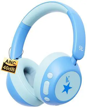 Nova1Star Active Noise Cancelling Headphones for Kids, 70H Play Time,Bluetooth6.0,3-Level Volume 75/85/94dB,ANC Safe Wireless Listen, Fast Charging,with Mic,for School,Travel & Airplane Nova1Star Active Noise Cancelling Headphones for Kids, 70H Play Time,Bluetooth6.0,3-Level Volume 75/85/94dB,ANC Safe Wireless Listen, Fast Charging,with Mic,for School,Travel & Airplane