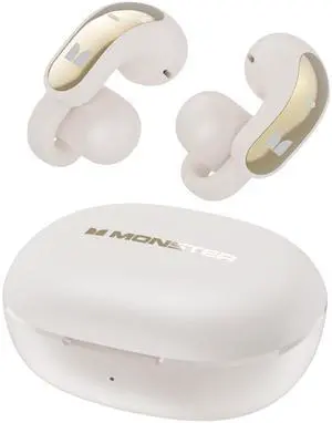 Open Ear AC228 Headphones, Clip-On Earbuds, Adaptive Comfort, Immersive Audio, Bluetooth 6.0 Open Ear Earbuds with 30H Playtime, IPX5 Water Resistant - White Open Ear AC228 Headphones, Clip-On Earbuds, Adaptive Comfort, Immersive Audio, Bluetooth 6.0 Open Ear Earbuds with 30H Playtime, IPX5 Water Resistant - White