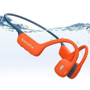 IP68 Bone Conduction Headphones,Waterproof Swimming Headphones Bluetooth 6.0,Liquid Silicone Wireless Open Ear Headphones, Built-in 32GB MP3 Player Underwater Headphone for Running(Orange-gray) IP68 Bone Conduction Headphones,Waterproof Swimming Headphones Bluetooth 6.0,Liquid Silicone Wireless Open Ear Headphones, Built-in 32GB MP3 Player Underwater Headphone for Running(Orange-gray)