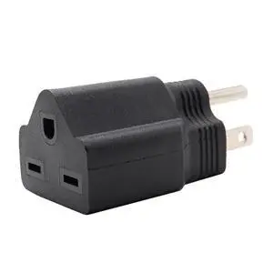 120V to 220-240V Plug Adapter Household Plug Adapter, 5-15P to 6-15R 120V to 220-240V Plug Adapter Household Plug Adapter, 5-15P to 6-15R
