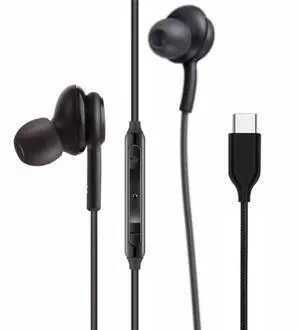 2025 New in-Ear Earbuds Stereo Headphones for Samsung Galaxy Z Fold6 S25 S24 S23 S22 S21 S20 Note 10 10+ - Designed with Microphone and Volume Remote Type-C Connector-(Black) 2025 New in-Ear Earbuds Stereo Headphones for Samsung Galaxy Z Fold6 S25 S24 S23 S22 S21 S20 Note 10 10+ - Designed with Microphone and Volume Remote Type-C Connector-(Black)