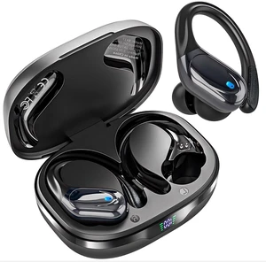 Wireless Earbuds, Sports Bluetooth Headphones, 80Hrs Playtime Ear Buds with LED Power Display, IPX7 Waterproof Earphones for GymTitanium Black Wireless Earbuds, Sports Bluetooth Headphones, 80Hrs Playtime Ear Buds with LED Power Display, IPX7 Waterproof Earphones for GymTitanium Black