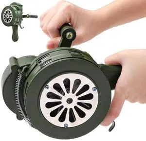 110 DB Hand Crank Siren Horn with Foldable Handle, Portable | Loud Emergency Safety Manual Siren, Metal Manual Handheld Air Raid Siren Fire Alarm for Self Protection, Home, Sport Event 110 DB Hand Crank Siren Horn with Foldable Handle, Portable | Loud Emergency Safety Manual Siren, Metal Manual Handheld Air Raid Siren Fire Alarm for Self Protection, Home, Sport Event