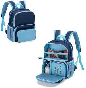 Backpack Compatible with Tonie Box 2/1, Multi-pocket for Headphones | Carrying Case for Charger and Accessories, Storage Bag for Audio Player Starter Set, Patented Design Backpack Compatible with Tonie Box 2/1, Multi-pocket for Headphones | Carrying Case for Charger and Accessories, Storage Bag for Audio Player Starter Set, Patented Design