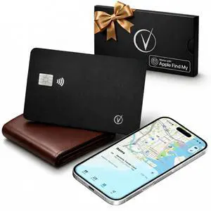 Ultra-Thin Wallet Tracker Card, Apple MFi Certified, IP68 Waterproof Bluetooth Smart Card Wallet Tracker & Passport, Works with Apple Find My, Wireless Charging, iOS Only Ultra-Thin Wallet Tracker Card, Apple MFi Certified, IP68 Waterproof Bluetooth Smart Card Wallet Tracker & Passport, Works with Apple Find My, Wireless Charging, iOS Only