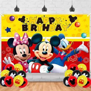 Cartoon Mouse Birthday Backdrop,Cartoon Red Mouse Poster for Mouse Theme Party Decorations Anime Birthday Supplies Background Studio Shoot Photo Props Cartoon Mouse Birthday Backdrop,Cartoon Red Mouse Poster for Mouse Theme Party Decorations Anime Birthday Supplies Background Studio Shoot Photo Props