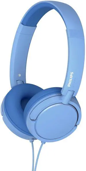 K2019 Lightweight On-Ear Wired Kids Headphones - Built-in Mic, Safe Volume Limited, Foldable & Durable, Blue K2019 Lightweight On-Ear Wired Kids Headphones - Built-in Mic, Safe Volume Limited, Foldable & Durable, Blue
