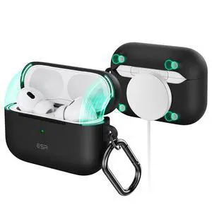 for Airpods Pro 2 Case (HaloLock), Compatible with MagSafe, Black | Compatible with AirPods Pro 2nd/1st Gen Case(2023/2022/2019), Magnetic Lid, Full Drop Protection for Airpods Pro 2 Case (HaloLock), Compatible with MagSafe, Black | Compatible with AirPods Pro 2nd/1st Gen Case(2023/2022/2019), Magnetic Lid, Full Drop Protection