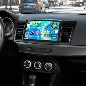 Car Stereo for Mitsubishi Lancer 2008-2017 Wireless CarPlay Android Auto | 10 Inch HD Touch Screen with 2+64G storage, Lancer Radio with 5Ghz WiFi GPS Bluetooth FM/RDS EQ SWC Backup Camera MIC Car Stereo for Mitsubishi Lancer 2008-2017 Wireless CarPlay Android Auto | 10 Inch HD Touch Screen with 2+64G storage, Lancer Radio with 5Ghz WiFi GPS Bluetooth FM/RDS EQ SWC Backup Camera MIC