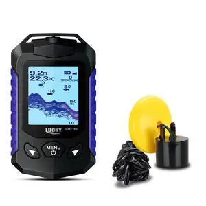 Kayak Portable Fish Finder Transducer Handheld LCD Fishing Depth Finders Water Castable Boat Fish Sonar Boat Bank Ice Fishing FF168-T Kayak Portable Fish Finder Transducer Handheld LCD Fishing Depth Finders Water Castable Boat Fish Sonar Boat Bank Ice Fishing FF168-T