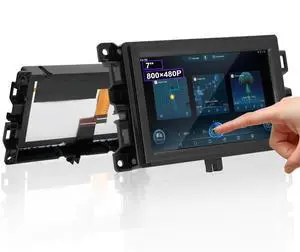 7'' LCD Screen with Bracket for 17-20 Jeep Compass & 18-21 Jeep Renegade | Solve Ghost Touch Faults, Frame Sizes Differ Among Some Vehicle Models,800×480P, 2-Year WTY,Replace TDO-WXGA0700K00033-V2/V1 7'' LCD Screen with Bracket for 17-20 Jeep Compass & 18-21 Jeep Renegade | Solve Ghost Touch Faults, Frame Sizes Differ Among Some Vehicle Models,800×480P, 2-Year WTY,Replace TDO-WXGA0700K00033-V2/V1