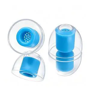 Hi-Fi Liquid Silicone Replacement Ear Tips L/M/S with Mesh Filter | Universal Earbud Tips, 3 Pairs Fit 4mm7mm Nozzles, Enhanced Bass & Noise Isolation, Clear Sound Hi-Fi Liquid Silicone Replacement Ear Tips L/M/S with Mesh Filter | Universal Earbud Tips, 3 Pairs Fit 4mm7mm Nozzles, Enhanced Bass & Noise Isolation, Clear Sound