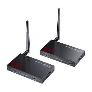 AV Access Wireless HDMI Extender 656ft, 1080P HDMI Transmitter & Receiver | No Cable Setup, IR Remote, HDMI Loop-Out, Optional Wired Mode 120m Cat6 for Home & Office AV Access Wireless HDMI Extender 656ft, 1080P HDMI Transmitter & Receiver | No Cable Setup, IR Remote, HDMI Loop-Out, Optional Wired Mode 120m Cat6 for Home & Office