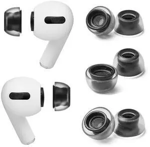 Crystal AirPods Pro Ear Tip Replacement, Premium LSR Silicone Tips Crystal AirPods Pro Ear Tip Replacement, Premium LSR Silicone Tips