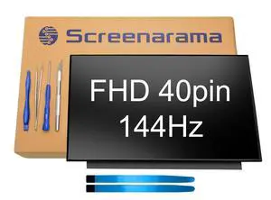 New Screen Replacement for HP Victus 15-FA0031DX 15-FA0032DX | 40pin 144Hz FHD Matte IPS 1920x1080 LCD LED Display with Tools and Tape New Screen Replacement for HP Victus 15-FA0031DX 15-FA0032DX | 40pin 144Hz FHD Matte IPS 1920x1080 LCD LED Display with Tools and Tape