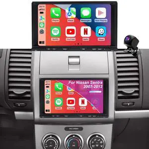 Car Radio for Nissan Sentra 2007-2012, Versa 2007-2014, 350Z 2003-2009, NV200 2009-2017, Pathfinder 1994-2007, 7 Inch Touchscree Head Unit Stereo, Carplay Android Auto GPS FM BT WiFi SWC Backup Camera Car Radio for Nissan Sentra 2007-2012, Versa 2007-2014, 350Z 2003-2009, NV200 2009-2017, Pathfinder 1994-2007, 7 Inch Touchscree Head Unit Stereo, Carplay Android Auto GPS FM BT WiFi SWC Backup Camera