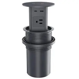 Pop up Outlet,4-inch Hole,4-AC,PD20W USB-C,6ft Cord,Grey | Fast Charging,15W Wireless Charging,Easy Install,Desktop Recessed Grommet Power Outlet for Kitchen Island Countertop Pop up Outlet,4-inch Hole,4-AC,PD20W USB-C,6ft Cord,Grey | Fast Charging,15W Wireless Charging,Easy Install,Desktop Recessed Grommet Power Outlet for Kitchen Island Countertop