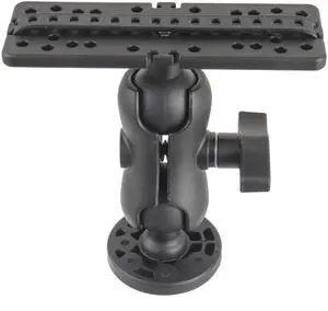 Fish Finder Mount Base, Universal 360° Rotation Ball-Mount Fish Finder Bracket, Nylon & Stainless Steel Electronic Fish Finder Holder for Marine Boat Kayak Pontoon Canoe Fish Finder Mount Base, Universal 360° Rotation Ball-Mount Fish Finder Bracket, Nylon & Stainless Steel Electronic Fish Finder Holder for Marine Boat Kayak Pontoon Canoe