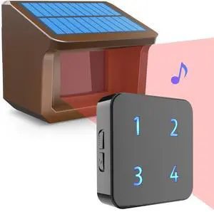 Solar Driveway Alarm System- 1/2Mile Driveway Alarm-1 Receiver + 1 Sensor | Up to 70FT Wide Sensor Range- Fully Weatherproof Outdoor Motion Sensor&Detector DIY Security Alert System Solar Driveway Alarm System- 1/2Mile Driveway Alarm-1 Receiver + 1 Sensor | Up to 70FT Wide Sensor Range- Fully Weatherproof Outdoor Motion Sensor&Detector DIY Security Alert System