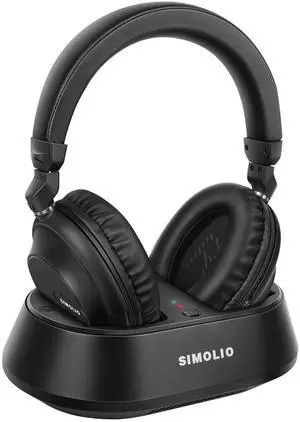 Wireless TV Headphones for Seniors, Bluetooth Headset for PC/Phone | Clear Dialog, Optical Passthrough to Soundbar, 3 EQ, Replaceable Earmuffs, Volume Control, No Delay, Charging Dock Wireless TV Headphones for Seniors, Bluetooth Headset for PC/Phone | Clear Dialog, Optical Passthrough to Soundbar, 3 EQ, Replaceable Earmuffs, Volume Control, No Delay, Charging Dock