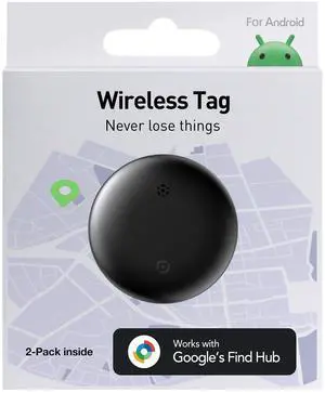 Android Air Tracker Tag 2 Pack: Smart Tracker(2026), Works with Google's Find Hub/Find My Device App (Android Only), Tracker Tag Locator for Keys, Luggage, Satchel, Backpack etc Android Air Tracker Tag 2 Pack: Smart Tracker(2026), Works with Google's Find Hub/Find My Device App (Android Only), Tracker Tag Locator for Keys, Luggage, Satchel, Backpack etc