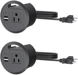 3.15 inch Desktop Power Grommet with Cable Hole,20W USB-C Port (2-Pack) | Tamper-Resistant Design,Cable Hole,Recessed Power Grommet with 3 USB Ports,Black 3.15 inch Desktop Power Grommet with Cable Hole,20W USB-C Port (2-Pack) | Tamper-Resistant Design,Cable Hole,Recessed Power Grommet with 3 USB Ports,Black