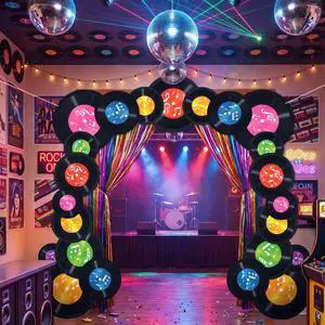 74.8 x 78.74 Inches 80s Party Decoration Retro 1980s Rock Hanging Banner Backdrop Decor Throwback Hippie Photo Booth Props for 80s Themed Birthday Rock Party Favors Supplies 74.8 x 78.74 Inches 80s Party Decoration Retro 1980s Rock Hanging Banner Backdrop Decor Throwback Hippie Photo Booth Props for 80s Themed Birthday Rock Party Favors Supplies