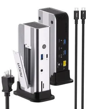 Thunderbolt 5 Docking Station (80/120Gbps), Build in NVMe SSD Slot, 180W Power Delivery, Up to Dual 6K@60Hz for Mac, Dual 8K120Hz for Windows,3X Thunderbolt 5 Ports, Laptop Docking Station Thunderbolt 5 Docking Station (80/120Gbps), Build in NVMe SSD Slot, 180W Power Delivery, Up to Dual 6K@60Hz for Mac, Dual 8K120Hz for Windows,3X Thunderbolt 5 Ports, Laptop Docking Station