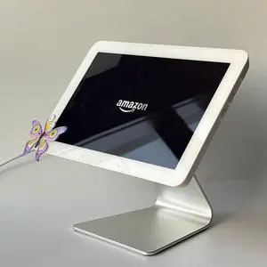 Aluminum Tilt & Swivel Stand for Ech_ooo Hub - Adjustable 360° Rotation, Durable Desktop with Anti-Slip Base, Smart Home Display for Kitchen, Office & Living Room, Silver Stand Aluminum Tilt & Swivel Stand for Ech_ooo Hub - Adjustable 360° Rotation, Durable Desktop with Anti-Slip Base, Smart Home Display for Kitchen, Office & Living Room, Silver Stand