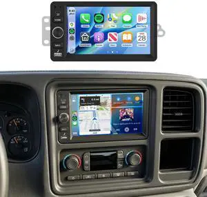 Support Bose System 4G+64G Radio for Chevy Silverado SSR Tahoe 2003-2006,GMC Siera Yukon 2003-2006,Hummer H2 2003-2007 Wireless Carplay Android Auto,5.0Bluetooth 32EQ,SWC,FM/RDS Backup Camera Support Bose System 4G+64G Radio for Chevy Silverado SSR Tahoe 2003-2006,GMC Siera Yukon 2003-2006,Hummer H2 2003-2007 Wireless Carplay Android Auto,5.0Bluetooth 32EQ,SWC,FM/RDS Backup Camera
