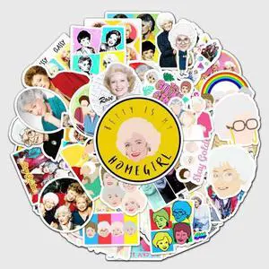 50pcs Golden Girls Sticker Pack - Waterproof Vinyl Decals for Kindle, Laptop & Water Bottles - Retro 80s TV Show Aesthetic - Dorothy, Rose, Blanche & Sophia Character Mix 50pcs Golden Girls Sticker Pack - Waterproof Vinyl Decals for Kindle, Laptop & Water Bottles - Retro 80s TV Show Aesthetic - Dorothy, Rose, Blanche & Sophia Character Mix
