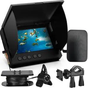 4.3inch Underwater Fishing Camera,65ft Cable 220° Ultra Wide Angle 21pcs IR Lights with Night Vision,Portable Storage Bag,5000mAh Fish Finder for Ice Fishing,Lake,Boat,Kayak 4.3inch Underwater Fishing Camera,65ft Cable 220° Ultra Wide Angle 21pcs IR Lights with Night Vision,Portable Storage Bag,5000mAh Fish Finder for Ice Fishing,Lake,Boat,Kayak
