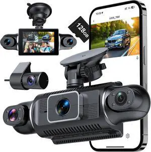 4 Channel Full HD Dash Cam, 2K Front + 1080P Side/Rear Cameras, 3-Inch LCD Screen, Support 256GB Max,WiFi/APP Control, G-Sensor, Parking Monitor,Night Vision (Black) 4 Channel Full HD Dash Cam, 2K Front + 1080P Side/Rear Cameras, 3-Inch LCD Screen, Support 256GB Max,WiFi/APP Control, G-Sensor, Parking Monitor,Night Vision (Black)