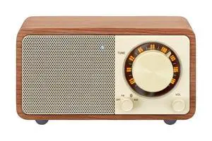 WR-7WL Wood Cabinet Mini Bluetooth Speaker with FM Tuner and Aux-in Walnut/Wood WR-7WL Wood Cabinet Mini Bluetooth Speaker with FM Tuner and Aux-in Walnut/Wood