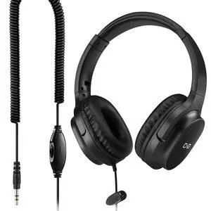 18Ft Extra Long Cord Headphones for TV Watching & PC with Volume Control | Over Ear Stereo Headset with 5.5M Extension Spring Coiled Cord, Universal 3.5mm AUX Audio, Ideal Gift for Parents & Seniors 18Ft Extra Long Cord Headphones for TV Watching & PC with Volume Control | Over Ear Stereo Headset with 5.5M Extension Spring Coiled Cord, Universal 3.5mm AUX Audio, Ideal Gift for Parents & Seniors