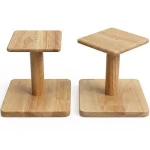 Desktop Speaker Stands Made of Pure Solid Wood, Natural Style, 360° Rotatable Top Plate, Suitable for Medium/Large Tabletop Speakers and Studio Monitors (Natural Oak_DSS7(7 inch)) Desktop Speaker Stands Made of Pure Solid Wood, Natural Style, 360° Rotatable Top Plate, Suitable for Medium/Large Tabletop Speakers and Studio Monitors (Natural Oak_DSS7(7 inch))