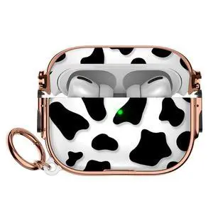 for Apple Airpods Pro 3 case(2025) with Safety Lock,Compatible Airpods Pro 3rd Generation case Cover,for Cute AirPods Pro Case for Women Girly with Keychain-Black Cow for Apple Airpods Pro 3 case(2025) with Safety Lock,Compatible Airpods Pro 3rd Generation case Cover,for Cute AirPods Pro Case for Women Girly with Keychain-Black Cow