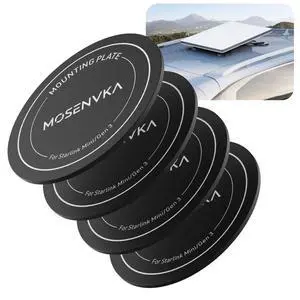 4PCS Adhesive Metal Plates Discs for Starlink Mini/Gen 3 Magnetic Mount | for Satellite Dish Magnetic Mount Base, Starlink Mounting Accessory for Car, Truck, SUV, RV, Fiberglass & Aluminum Roofs 4PCS Adhesive Metal Plates Discs for Starlink Mini/Gen 3 Magnetic Mount | for Satellite Dish Magnetic Mount Base, Starlink Mounting Accessory for Car, Truck, SUV, RV, Fiberglass & Aluminum Roofs