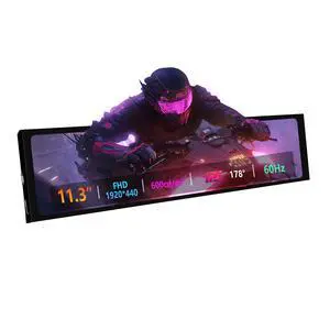 11.3 Inch Mini Monitor - FHD IPS1920x440 LCD Display, Computer Secondary Screen, CPU GPU Temp Monitors with Casing for Windows macOS Aida64 Monitor 11.3 Inch Mini Monitor - FHD IPS1920x440 LCD Display, Computer Secondary Screen, CPU GPU Temp Monitors with Casing for Windows macOS Aida64 Monitor