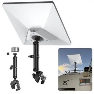 ® Clamp Mount for Starlink Mini and Starlink Mini X | Adjustable Aluminum Pole Bracket,1/4" & 3/8" Threads, 0.6"-1.57" Clamp, Tool-Free Setup for RV, Roof Rack, Boat & Pipe ® Clamp Mount for Starlink Mini and Starlink Mini X | Adjustable Aluminum Pole Bracket,1/4" & 3/8" Threads, 0.6"-1.57" Clamp, Tool-Free Setup for RV, Roof Rack, Boat & Pipe