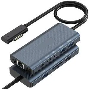 11-in-1 Surface Pro Docking Station, New Surface Dock 4K@60HZ HDMI, Surface Docking Station for Surface Pro 11/10/9/8/X/7/6/5/4/3, Surface Laptop 6/5/4/3/2/1, Surface Laptop Go 3/2/1, Surface Book 11-in-1 Surface Pro Docking Station, New Surface Dock 4K@60HZ HDMI, Surface Docking Station for Surface Pro 11/10/9/8/X/7/6/5/4/3, Surface Laptop 6/5/4/3/2/1, Surface Laptop Go 3/2/1, Surface Book