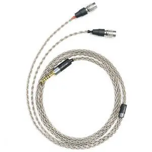 6N Single Crystal Silver Upgrade Headphone Cable for Dan Clark Audio AEON 2, AEON 2 Noire/Closed, Stealth, Expanse, E3, Noire X, Ether C Flow, Ether 2 (4.4mm Plug) 6N Single Crystal Silver Upgrade Headphone Cable for Dan Clark Audio AEON 2, AEON 2 Noire/Closed, Stealth, Expanse, E3, Noire X, Ether C Flow, Ether 2 (4.4mm Plug)